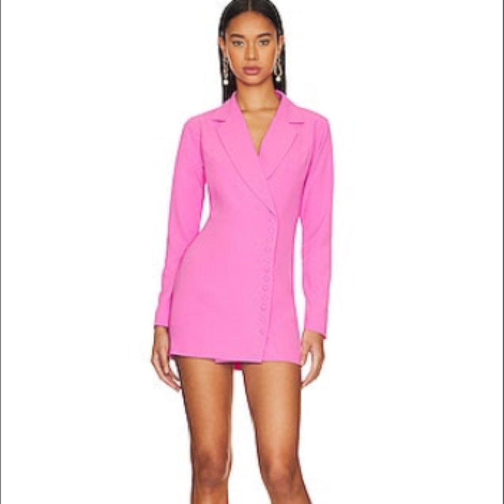 Armida Button Blazer Dress in Hot Pink
superdown